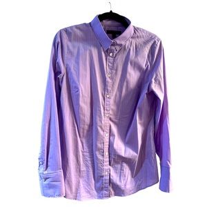 Banana republic, lilac, lavender, button-down, longsleeve shirt, women’s size 10